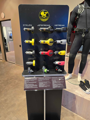 Poseidon regulator retail display